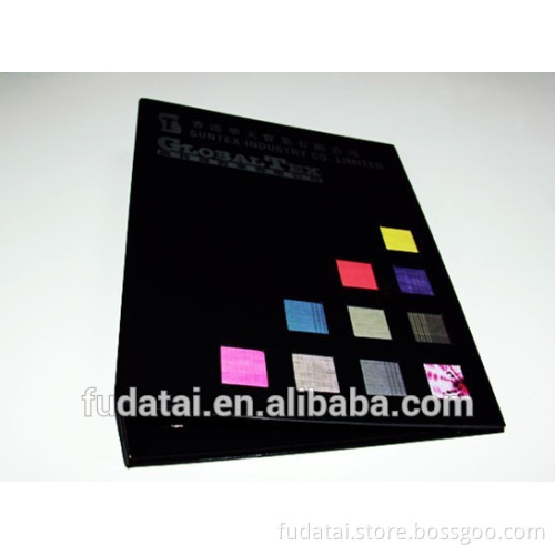 FDT customized office stationery conference folder made from paper cardboard metal ring binder